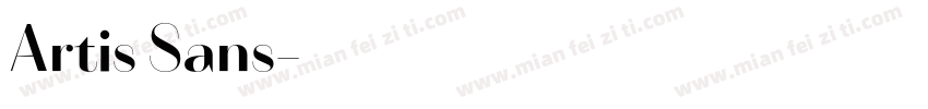 Artis Sans字体转换